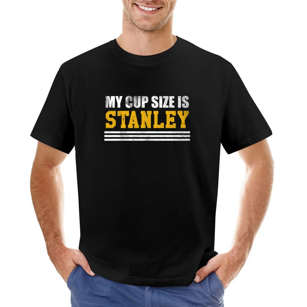 My Cup Size Is Stanley Funny Ladies Hockey Playoffs Graphic Nashville Asian Size Men T-Shirt