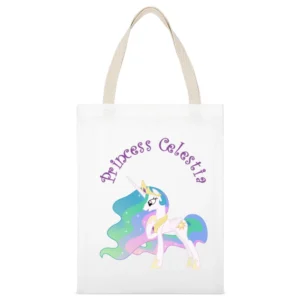 My Little Pony Princess Celestia White Canvas Tote Shopping Bag