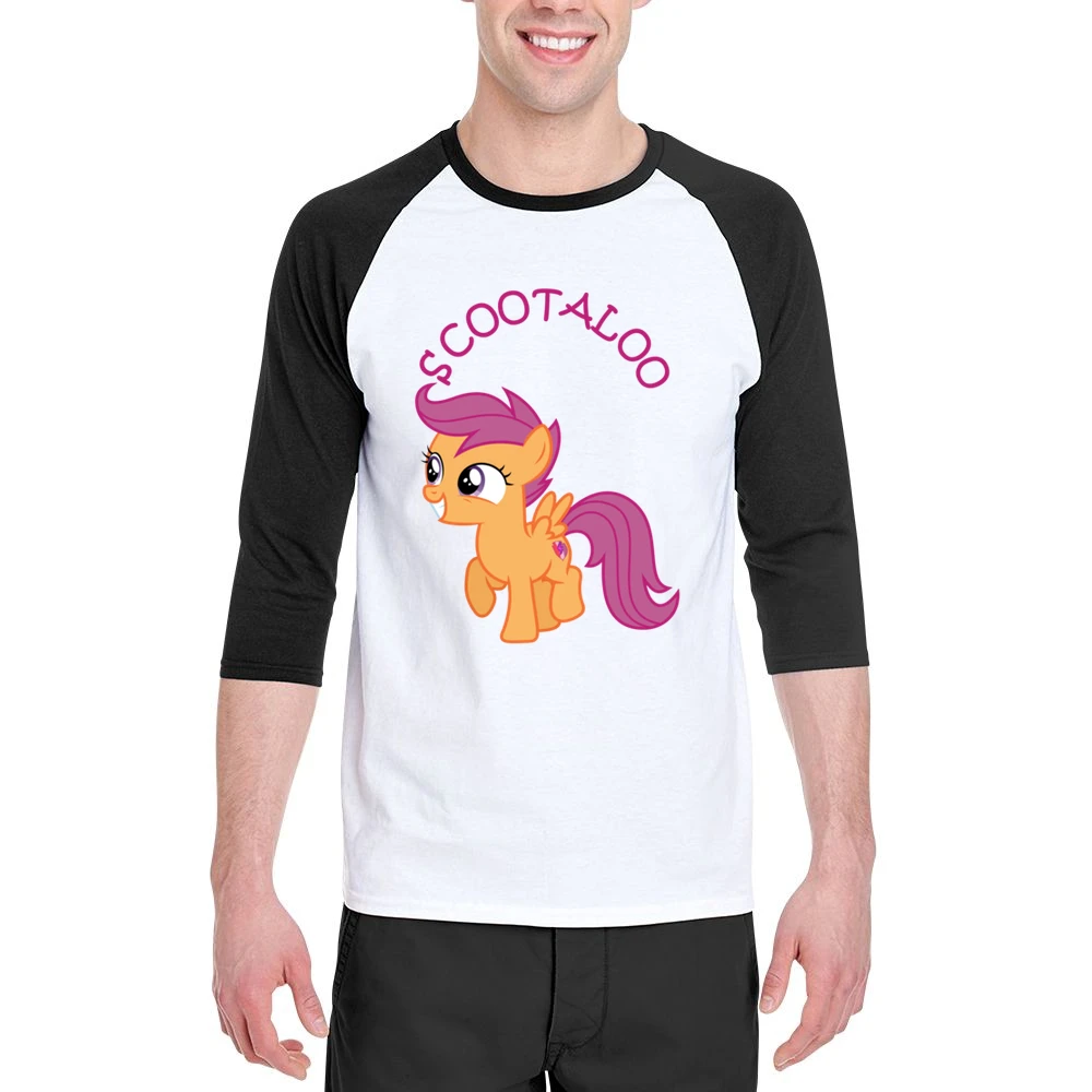 My Little Pony Scootaloo Men 3/4 Sleeve T-Shirt