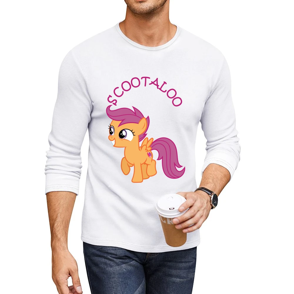 My Little Pony Scootaloo Men CrewNeck Long Sleeve T-Shirt