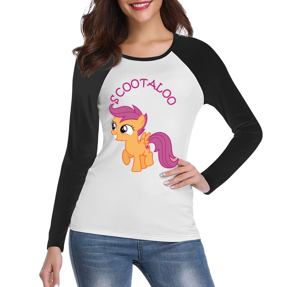 My Little Pony Scootaloo Women Ladies Long Sleeve T-Shirt