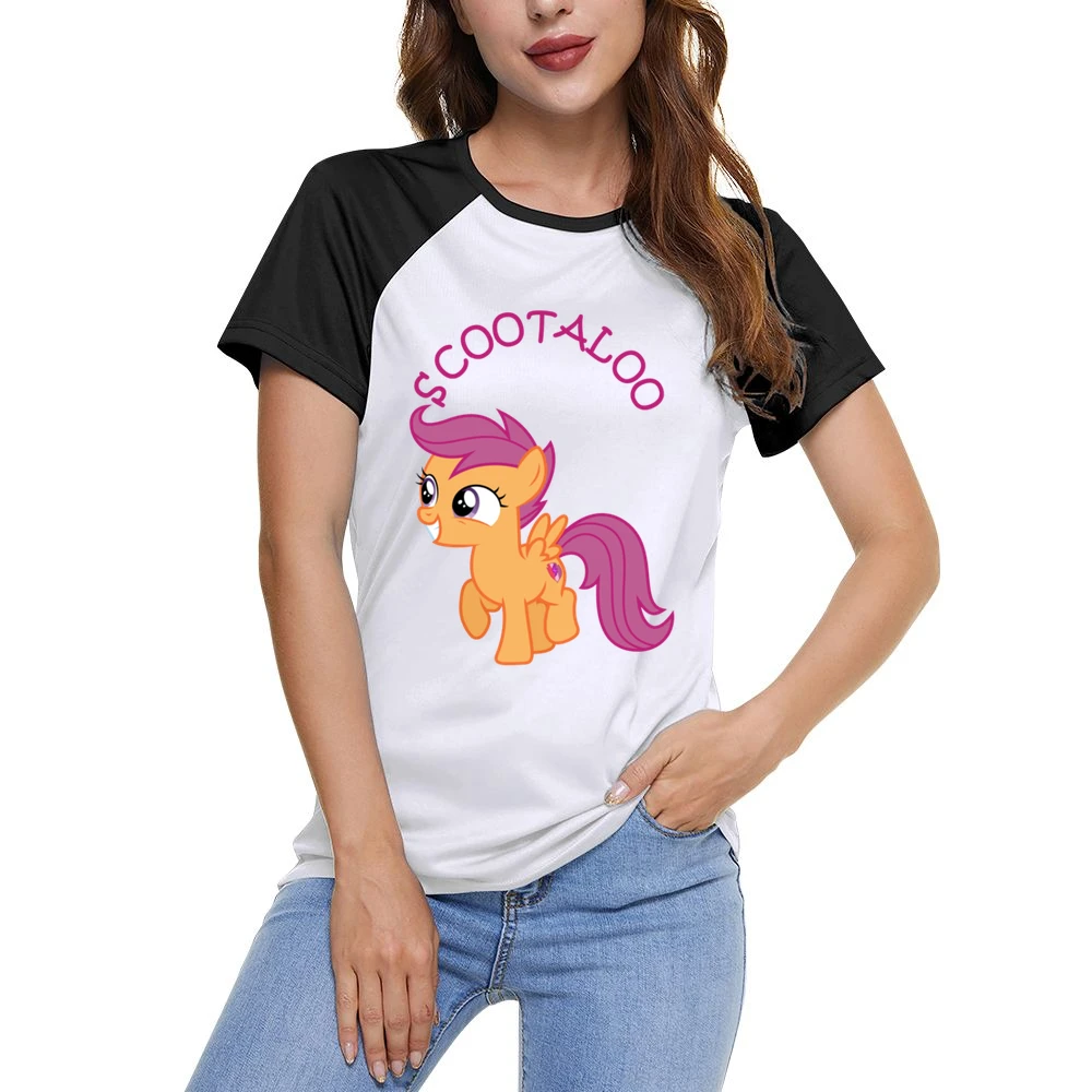 My Little Pony Scootaloo Women Ladies Short Sleeve T-Shirt