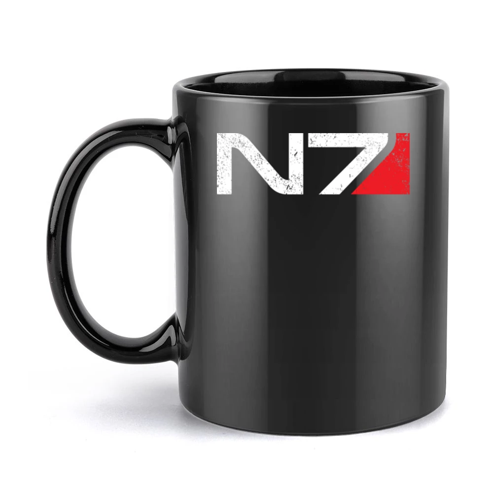 N7 Mass Effect Andromeda Armor Video Game RPG Black Mug