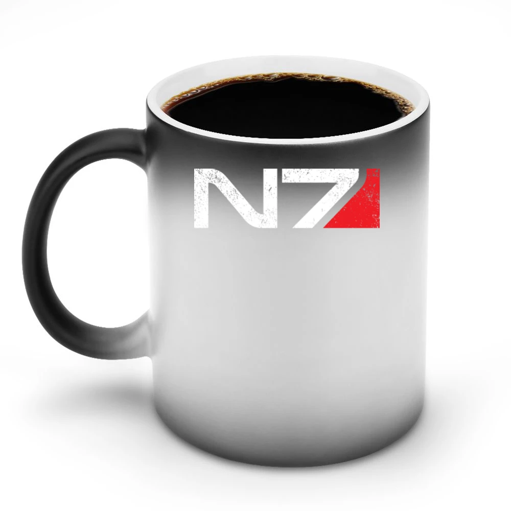 N7 Mass Effect Andromeda Armor Video Game RPG Discoloration Mug