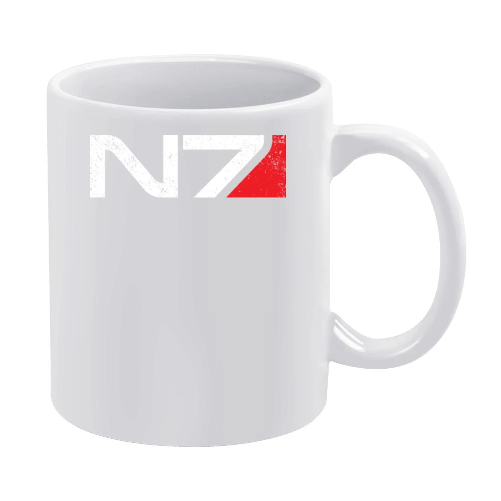 N7 Mass Effect Andromeda Armor Video Game RPG White Mug