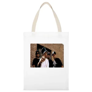 NWA Group tshirt White Canvas Tote Shopping Bag