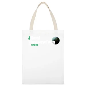 Naboo Real Housewives Star Wars Parody Black White Canvas Tote Shopping Bag
