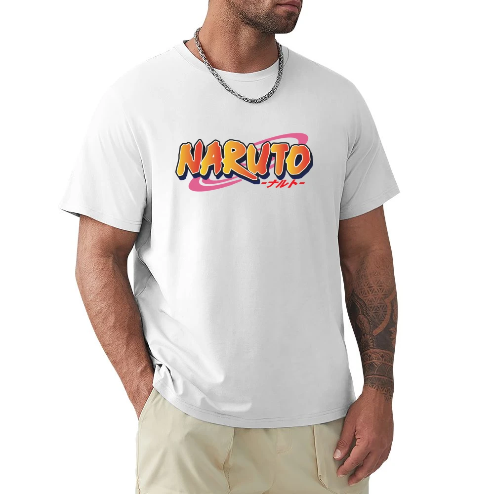 Naruto text logo shippuden anime manga Premium Men T-shirt
