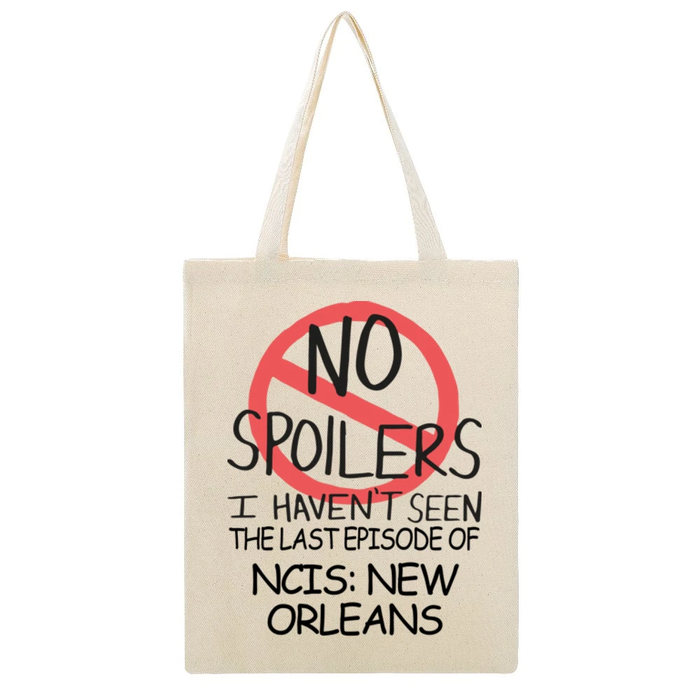 Ncis New Orleans No Spoilers Last Episode Tv Funny Beige Canvas Tote Shopping Bag