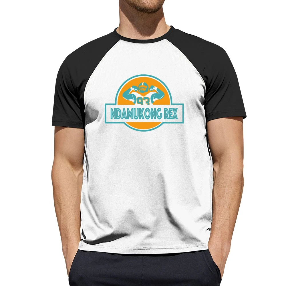 Ndamukong Rex Fun Mr Suh Football Jurassic Park Parody Graphic Men Short Sleeve T-Shirt