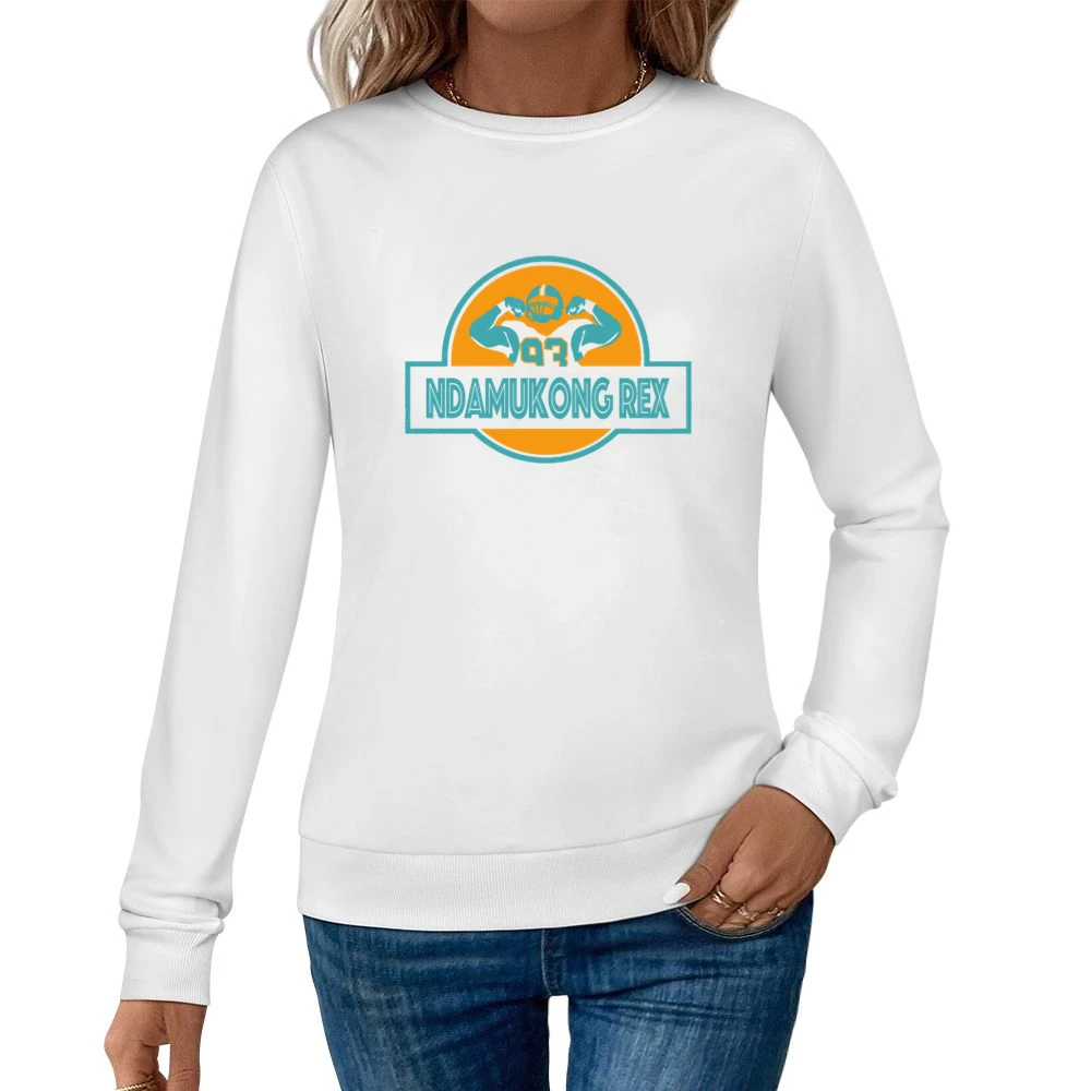 Ndamukong Rex Fun Mr Suh Football Jurassic Park Parody Graphic Women Pullover Sweatshirt