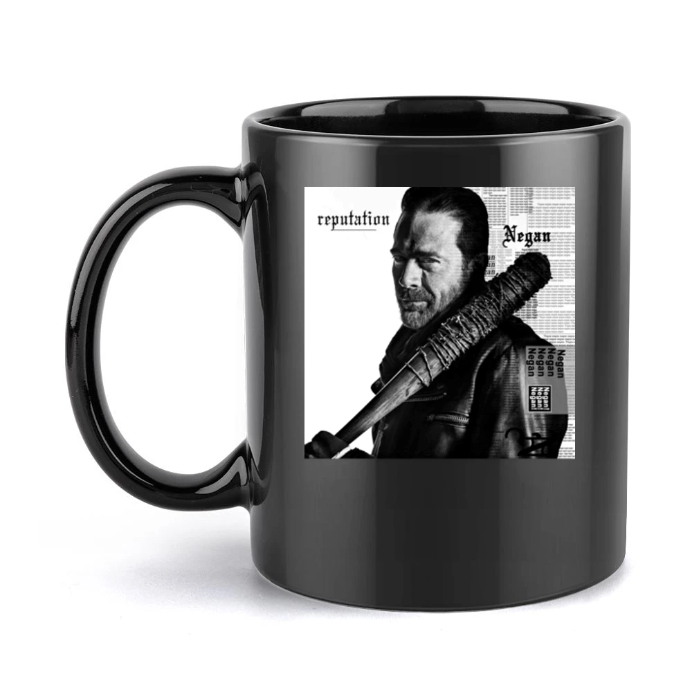 Negan Reputation Parody Zombie Tv Show Black Mug