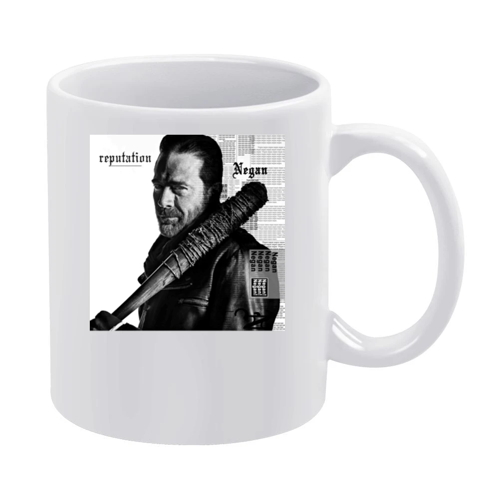 Negan Reputation Parody Zombie Tv Show White Mug