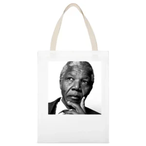 Nelson Mandela RIP White Canvas Tote Shopping Bag