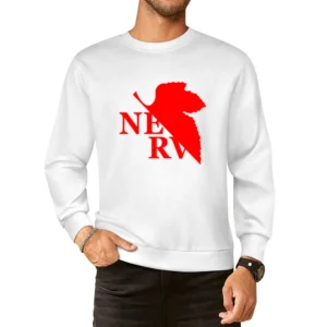 Neon Genesis Evangelion NGE science-fantasy mecha anime Nerv logo T Sh European Size Pullover Sweater