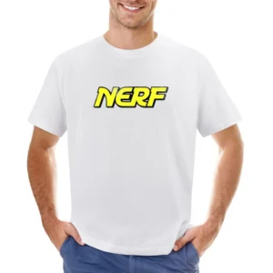 Nerf Vintage Style Distressed Cool Fun Graphic Logo Game Tee Shirt Asian Size Men T-Shirt