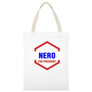 Nero For President 2016 Sons of Anarchy TV Show White Canvas Tote Shopping Bag