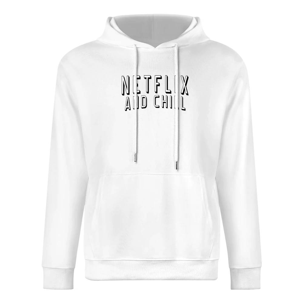 Netflix And Chill Fun TV Binge Watch European Size Men Hoodie