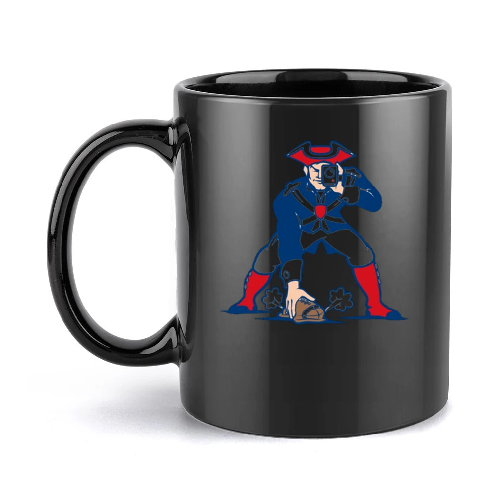 New England Football Funny Spy Gate Deflate Scandal Parody Graphic T S Black Mug