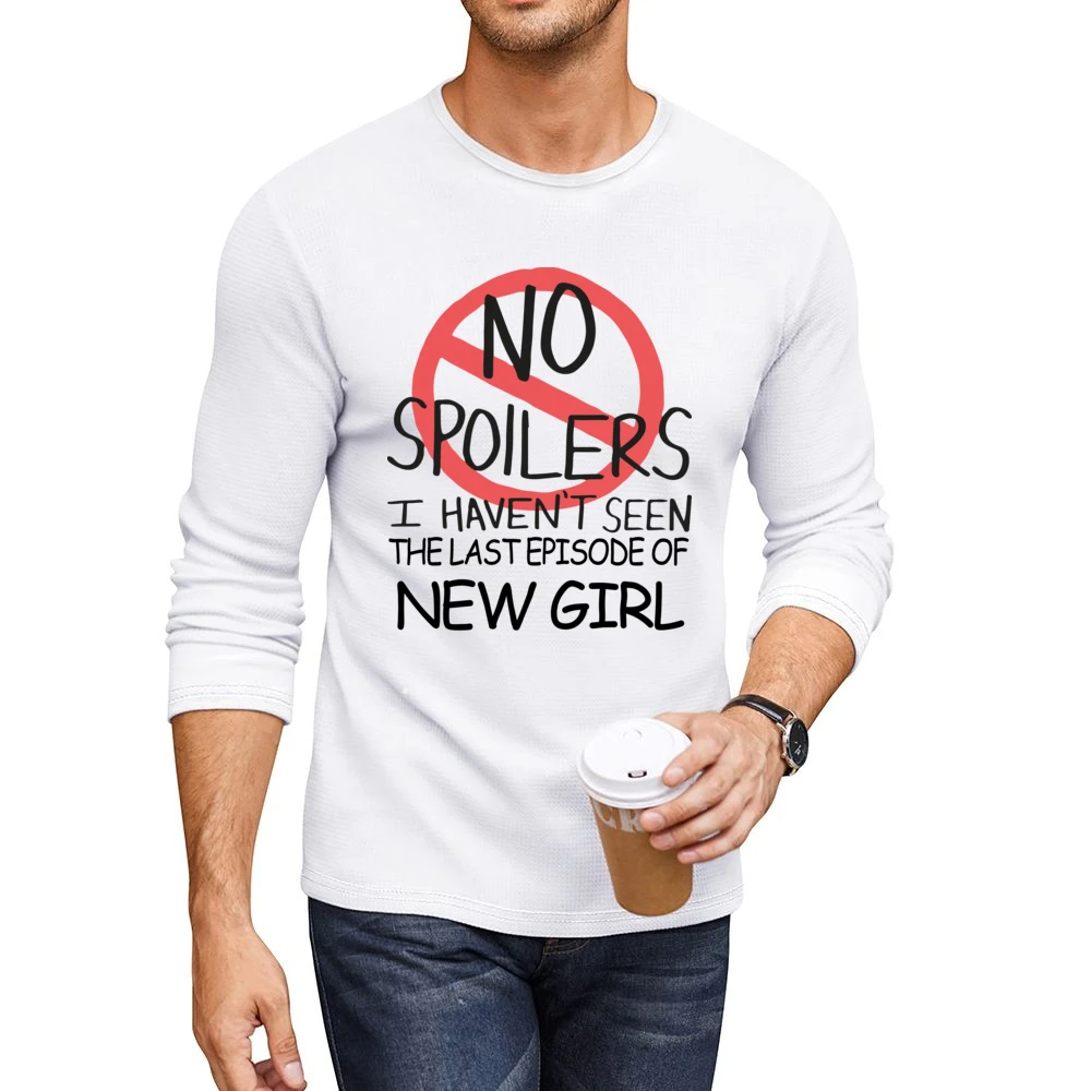 New Girl No Spoilers Last Episode Tv Funny Men CrewNeck Long Sleeve T-Shirt