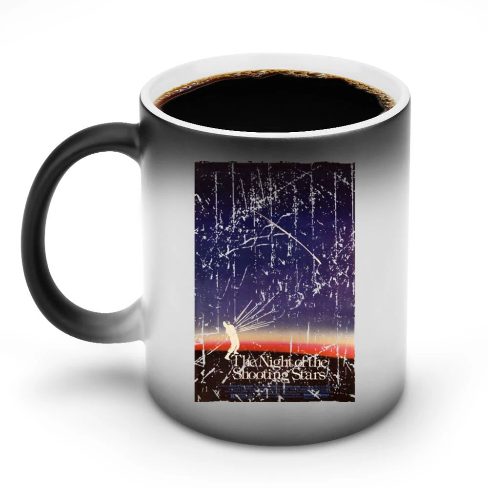 Night Of The Shooting Stars Movie Poster Retro Aged Look Discoloration Mug
