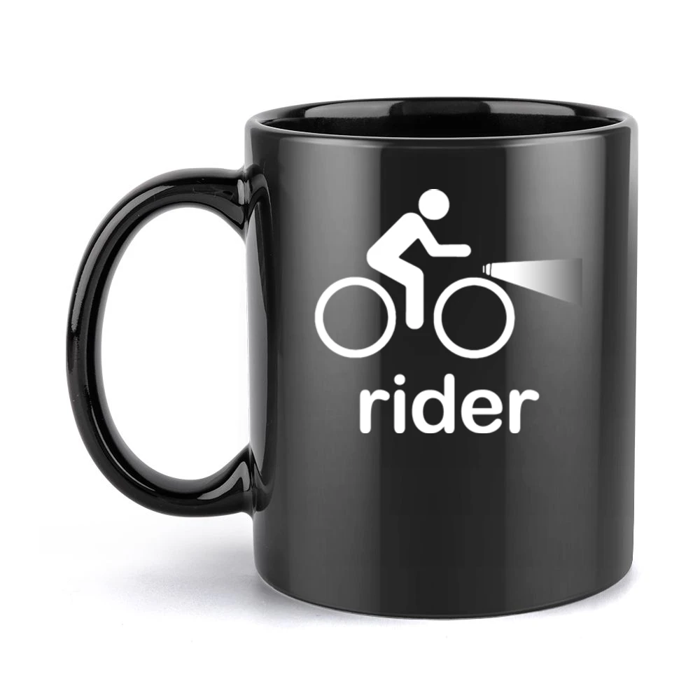 Night Rider Black Mug