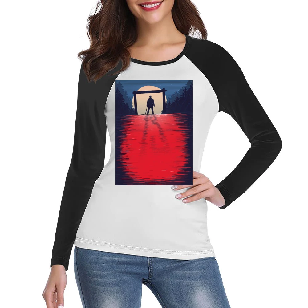 Nightmare elm street - jason Women Ladies Long Sleeve T-Shirt