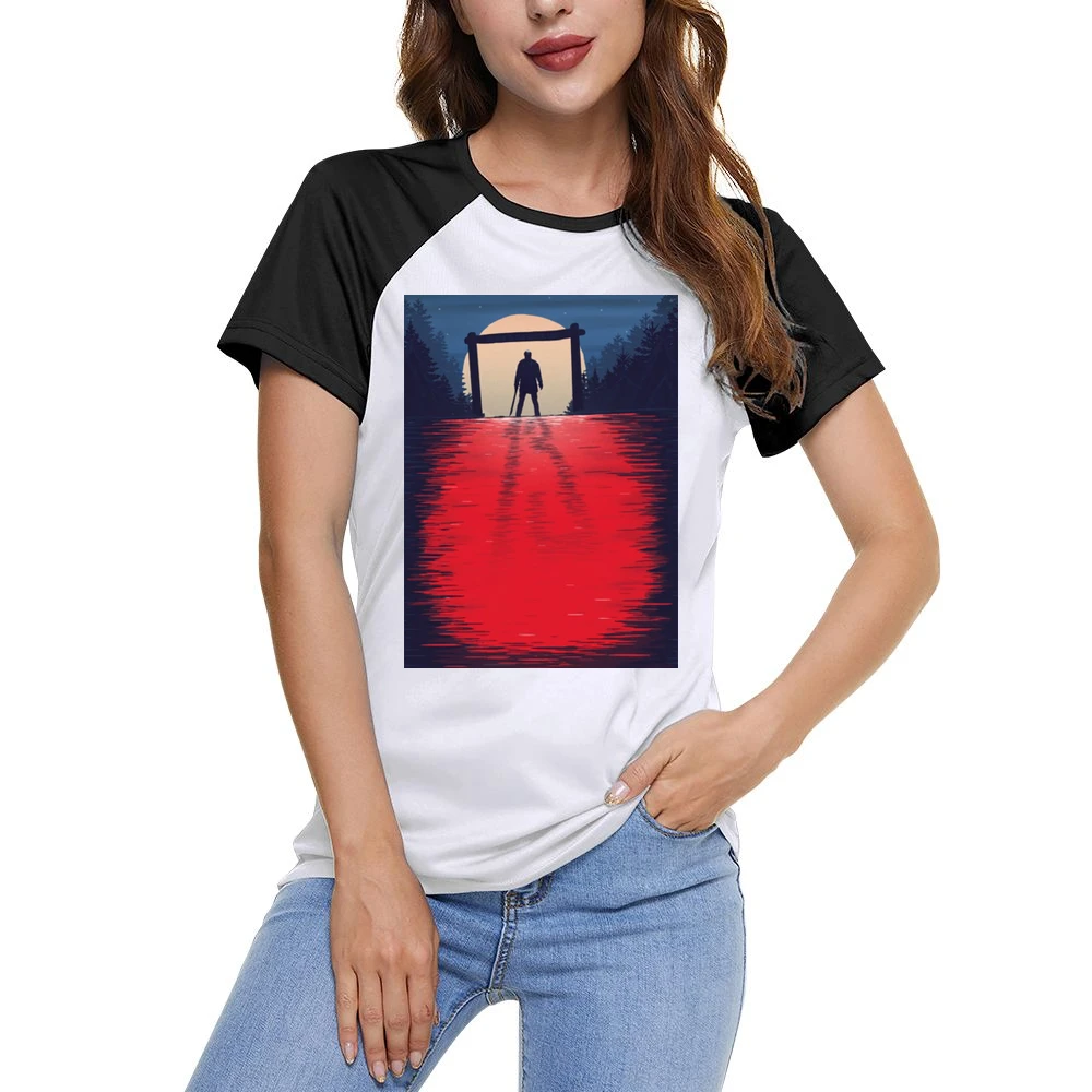 Nightmare elm street - jason Women Ladies Short Sleeve T-Shirt