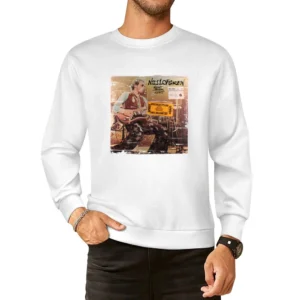 Nils Lofgren Nils Lofgren Album Cover Distressed Image European Size Pullover Sweater