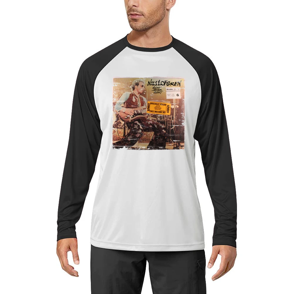 Nils Lofgren Nils Lofgren Album Cover Distressed Image Men Long Sleeve T-Shirt