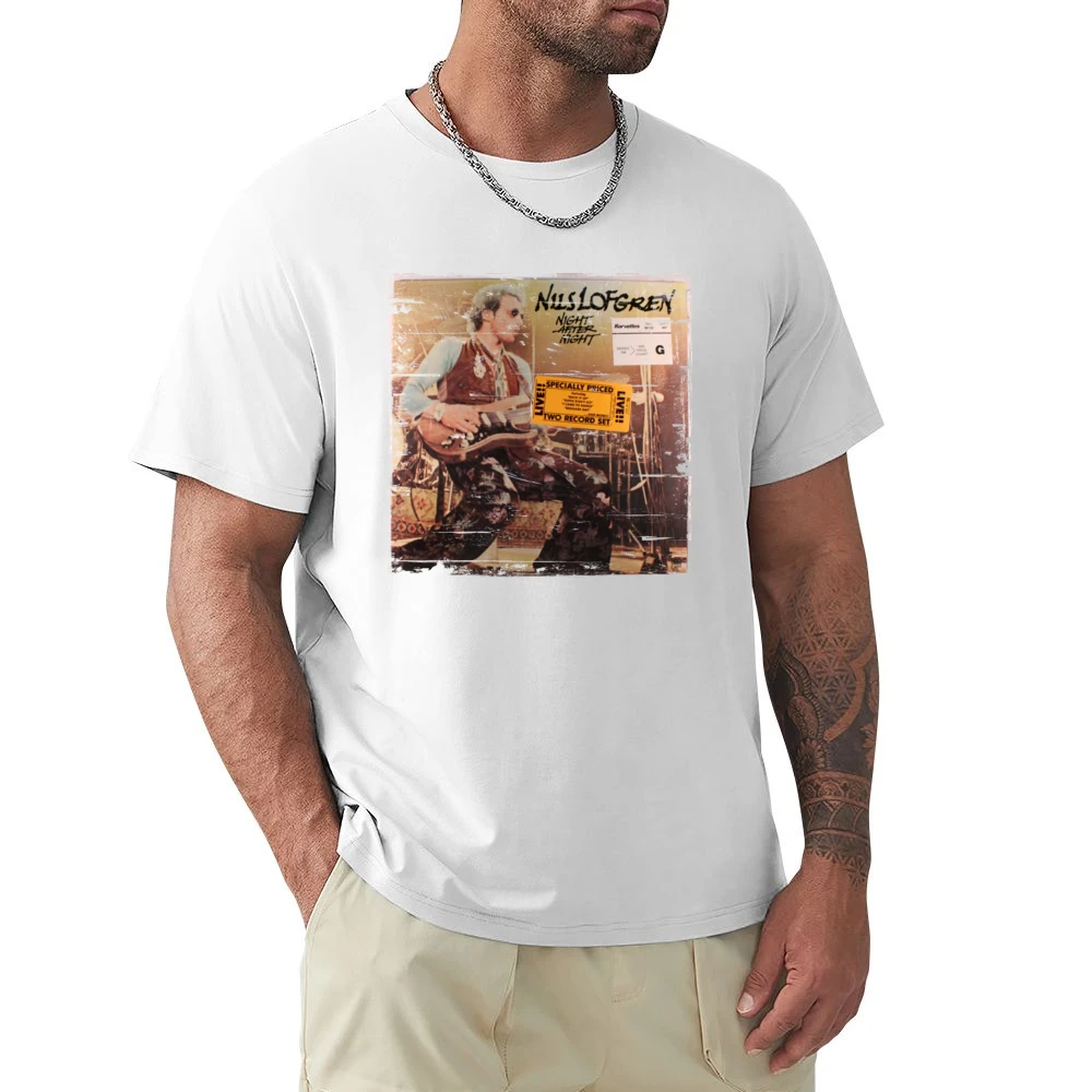 Nils Lofgren Nils Lofgren Album Cover Distressed Image Premium Men T-shirt