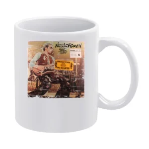 Nils Lofgren Nils Lofgren Album Cover Distressed Image White Mug