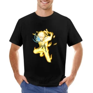 Nine-Tails Chakra Mode Rasengan naruto anime manga Asian Size Men T-Shirt