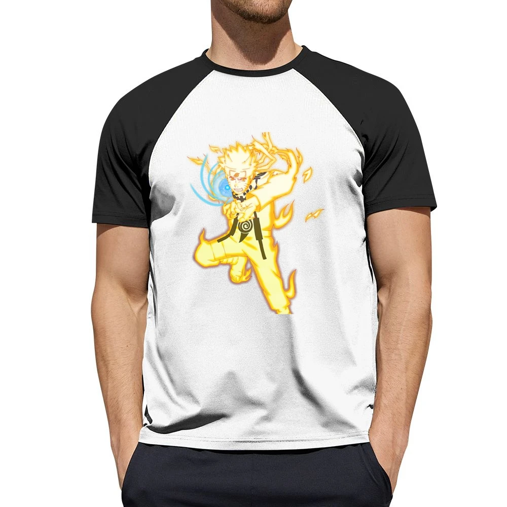 Nine-Tails Chakra Mode Rasengan naruto anime manga Men Short Sleeve T-Shirt