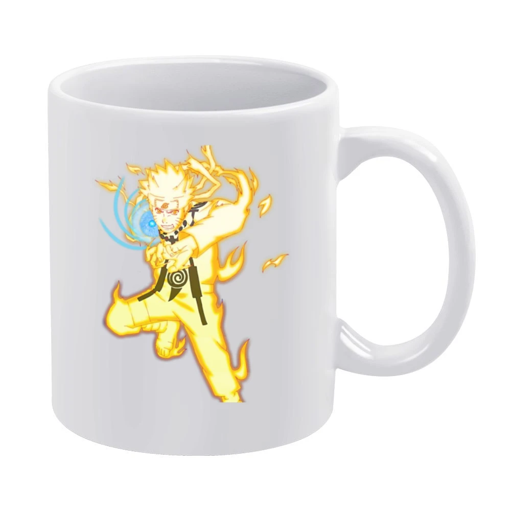 Nine-Tails Chakra Mode Rasengan naruto anime manga White Mug
