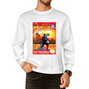 Ninja Gaiden 3 Nes Nintendo Old School Retro Video Game Fan Distressed European Size Pullover Sweater