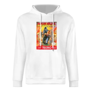 Ninja Gaiden Nes Nintendo Old School Retro Video Game Fan Distressed T European Size Men Hoodie