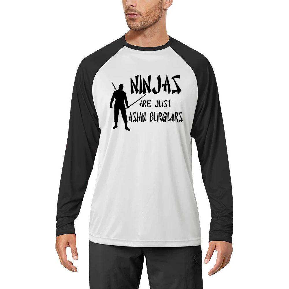 Ninjas Are Just Asian Burglars Funny Men Long Sleeve T-Shirt