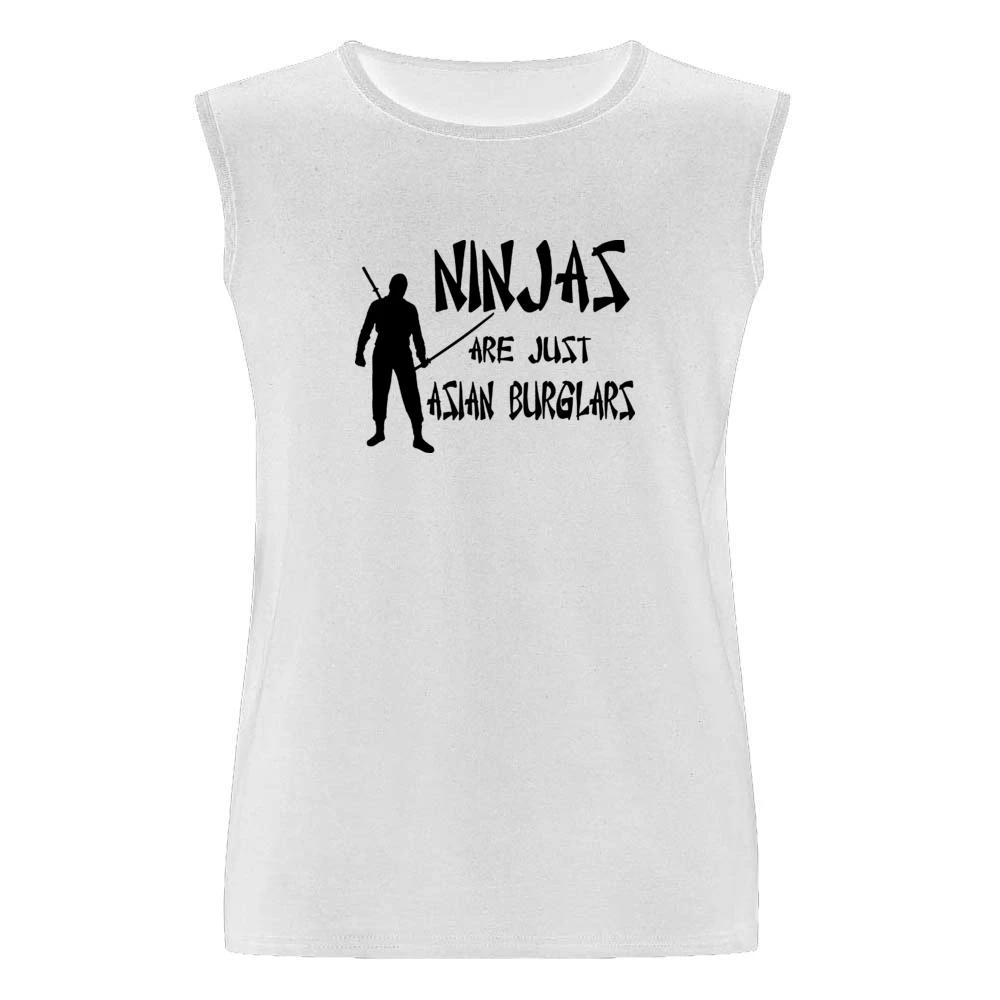 Ninjas Are Just Asian Burglars Funny Men Sleeveless T-Shirt