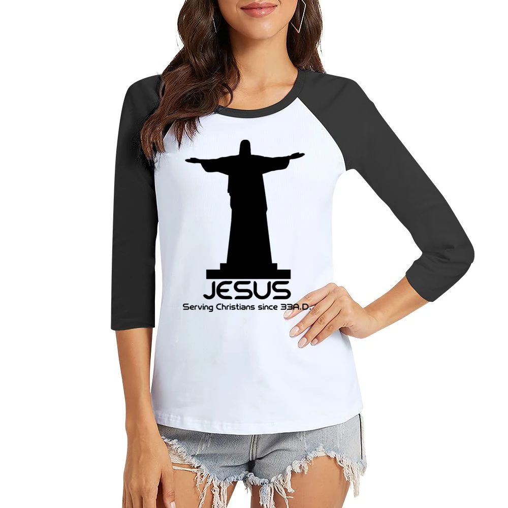 Ninjas Are Just Asian Burglars Funny Women Ladies 3-4 Sleeve T-Shirt