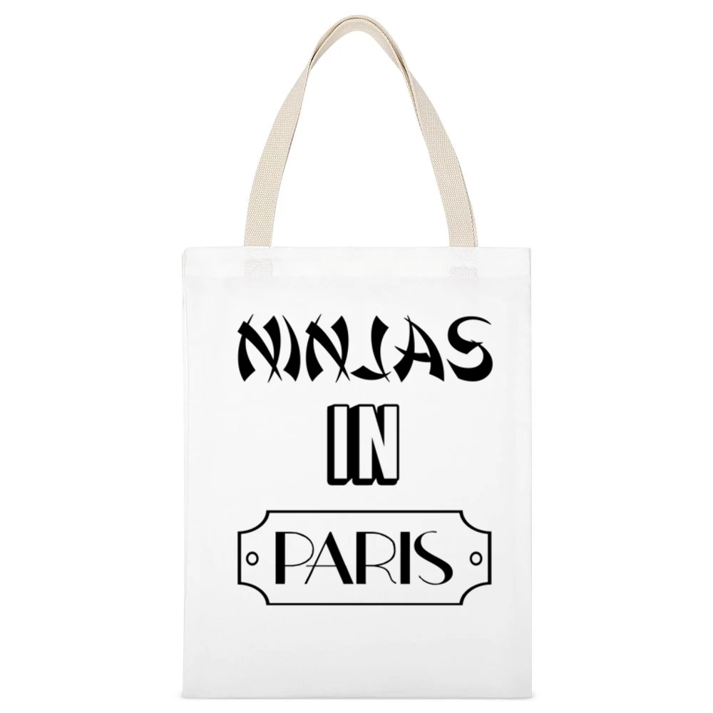 Ninjas In Paris Popular Liam Payne Band White Canvas Tote Shopping Bag