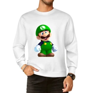Nintendo Luigi Tshirt (all Styles And Colors Available) European Size Pullover Sweater