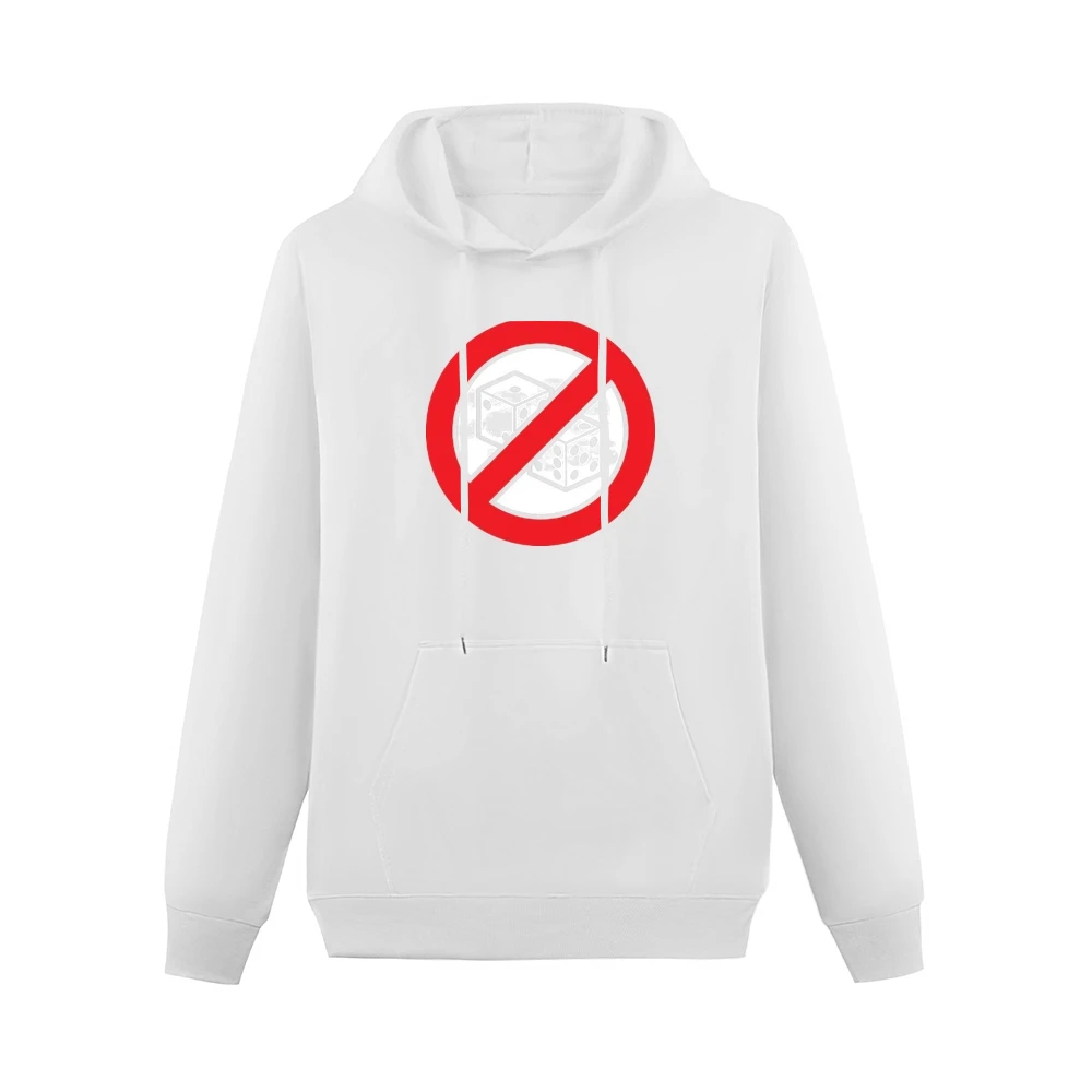 No Dice Funny Anti Game Gambling Men Hoodie With Pocket