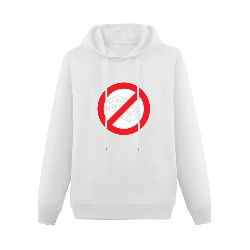 No Dice Funny Anti Game Gambling Men Hoodie Without Pocket