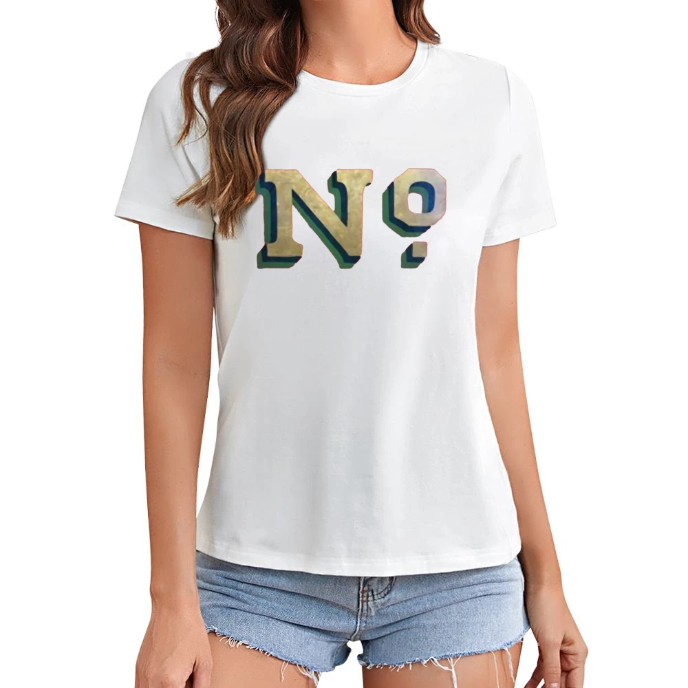 No Just No word text Asian Size Women Ladies T-shirt