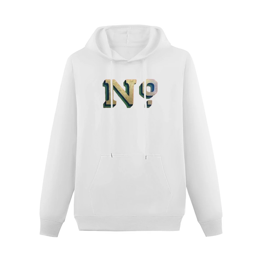 No Just No word text Men Hoodie With Pocket
