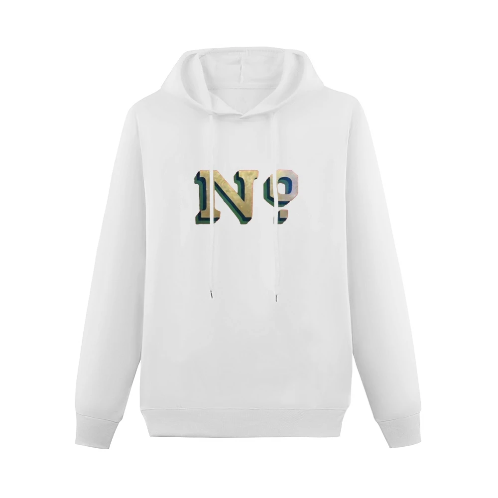 No Just No word text Men Hoodie Without Pocket