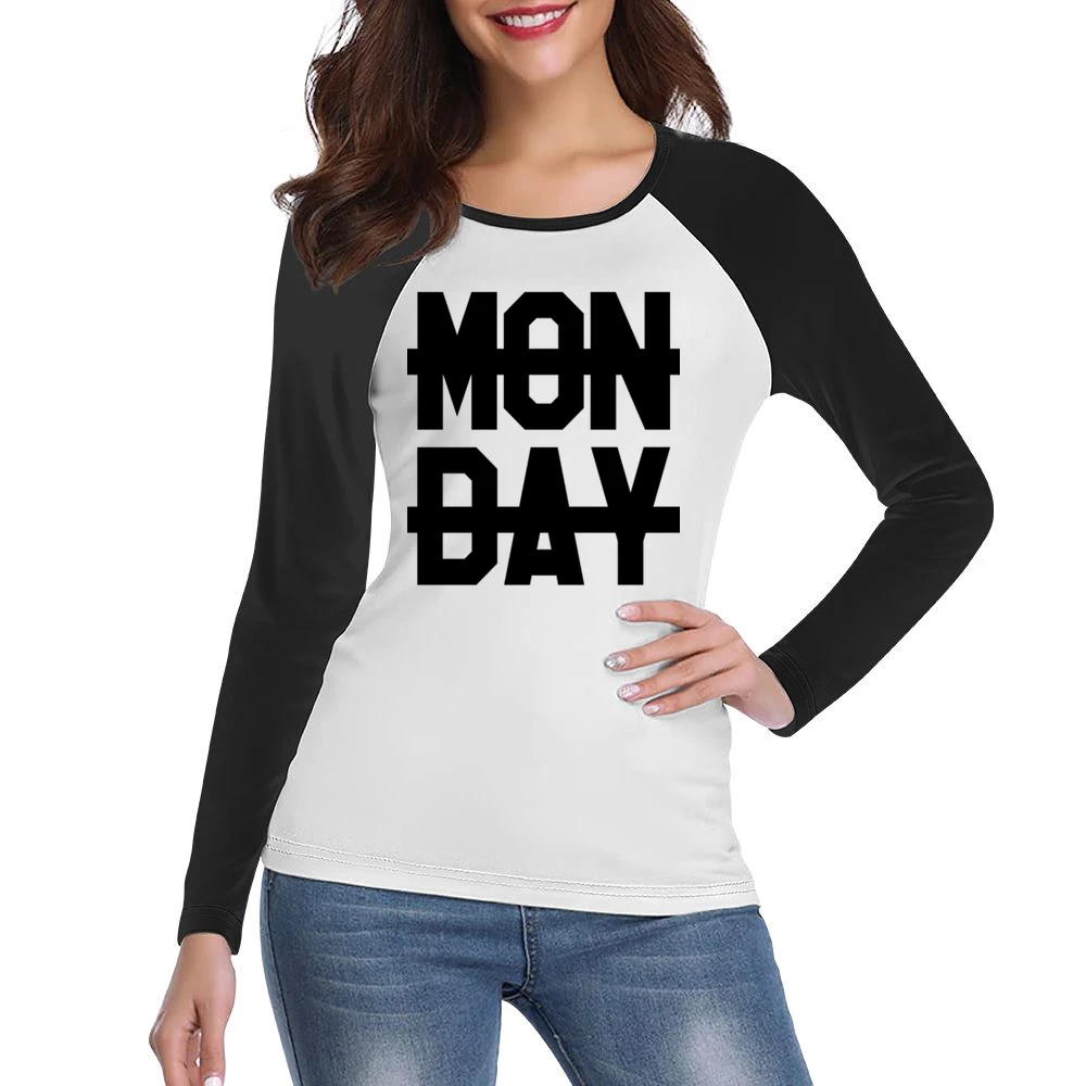 No Monday Sucks Crossed Out Niall Horan Popular Graphic Women Ladies Long Sleeve T-Shirt