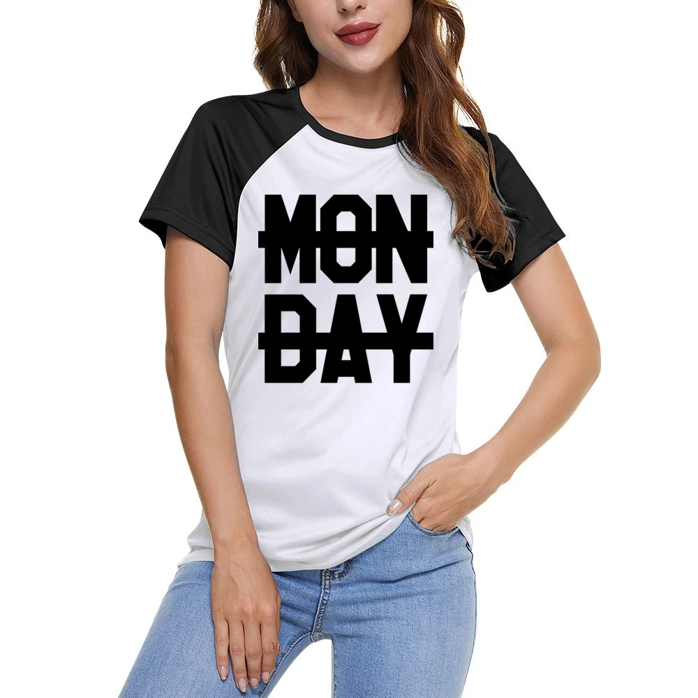 No Monday Sucks Crossed Out Niall Horan Popular Graphic Women Ladies Short Sleeve T-Shirt