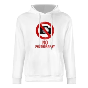 No Photography Fun Celebrity vs Paparazzi Popular Graphic Hollywood T European Size Men Hoodie